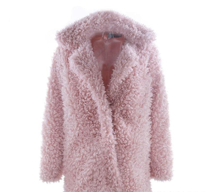 Women Loose Collar Fur Winter Fur Coat - Super Amazing Store