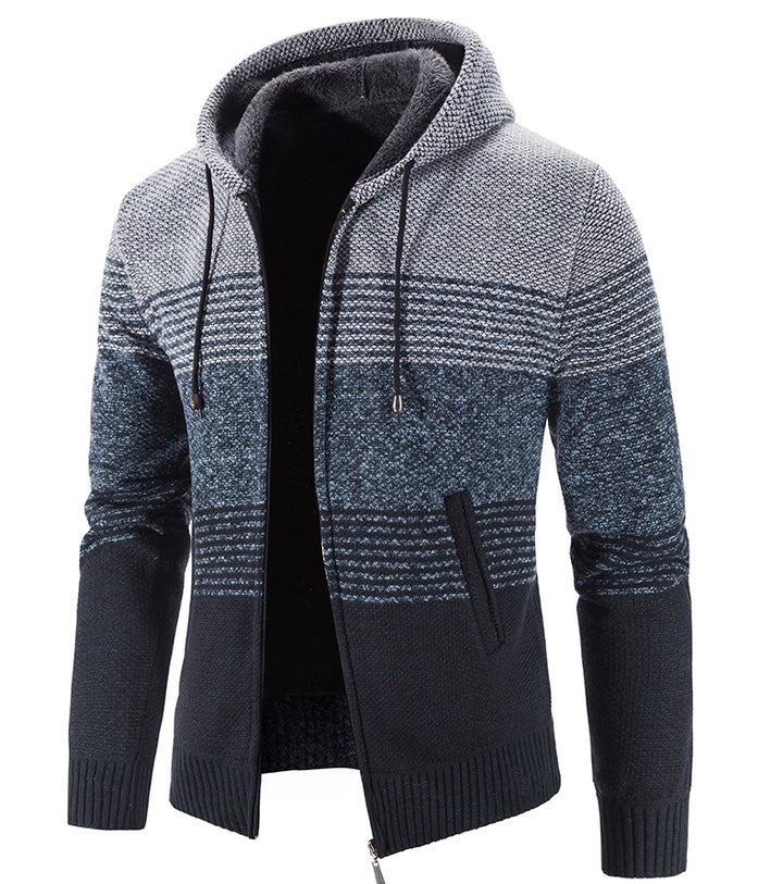 Hooded Fleece Thick Cardigan Sweater - Super Amazing Store