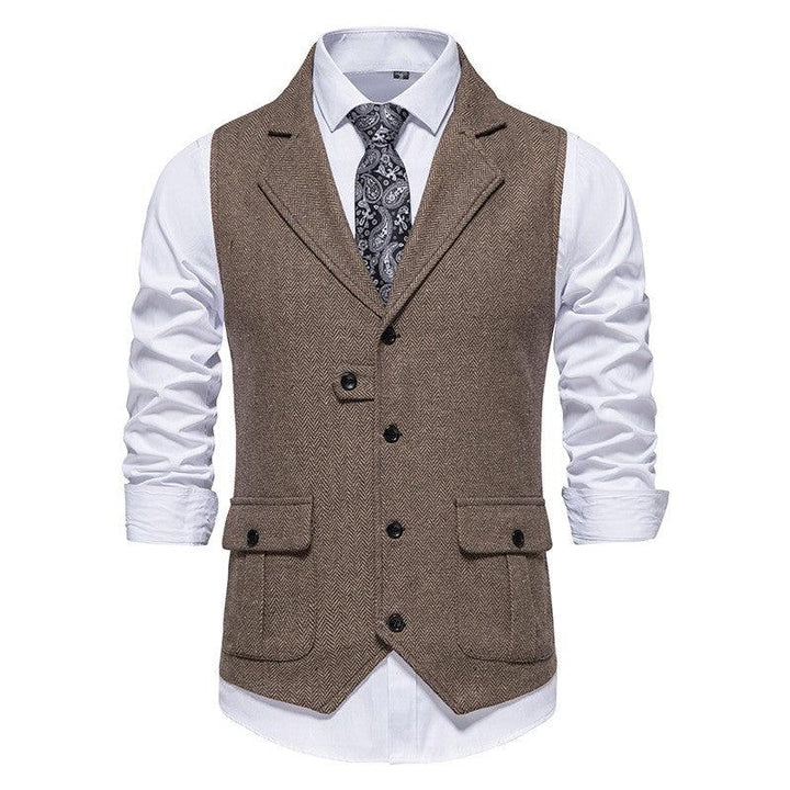 European Single Breasted Retro Vest Men - Super Amazing Store