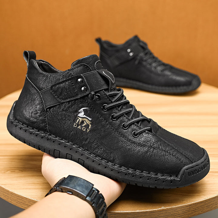 Fashion Men Sneakers Velcro Flats Shoes High Quality - Super Amazing Store