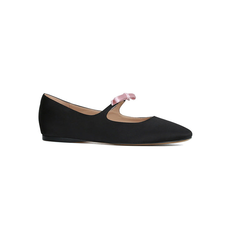 French Style Bow Low-cut Ballet Pumps Q2