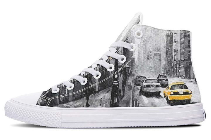 Printed Couple High-top Canvas Shoes - Super Amazing Store