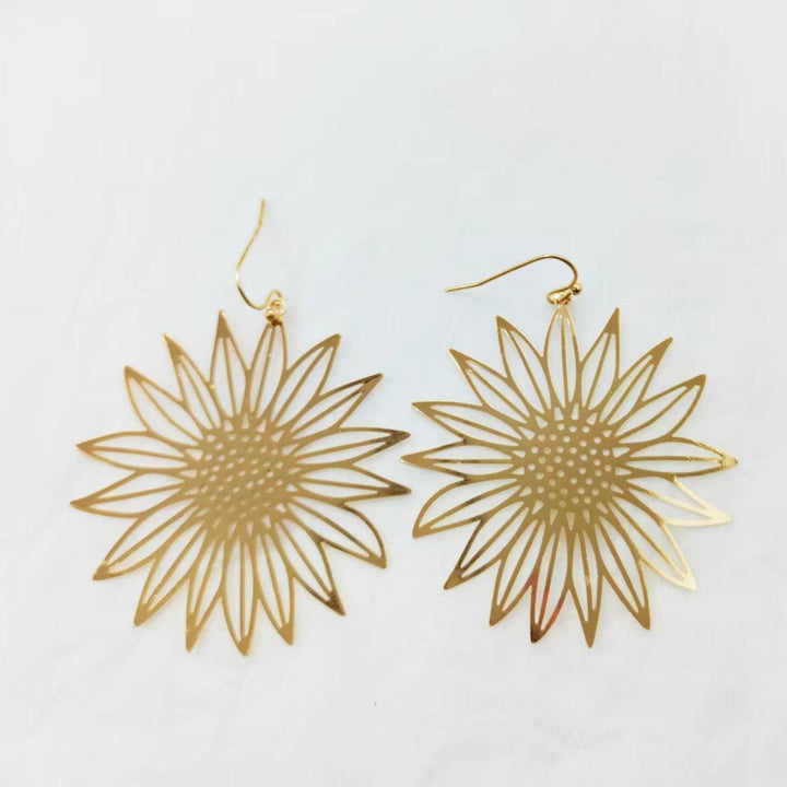European And American SUNFLOWER Earrings Jewelry - Super Amazing Store