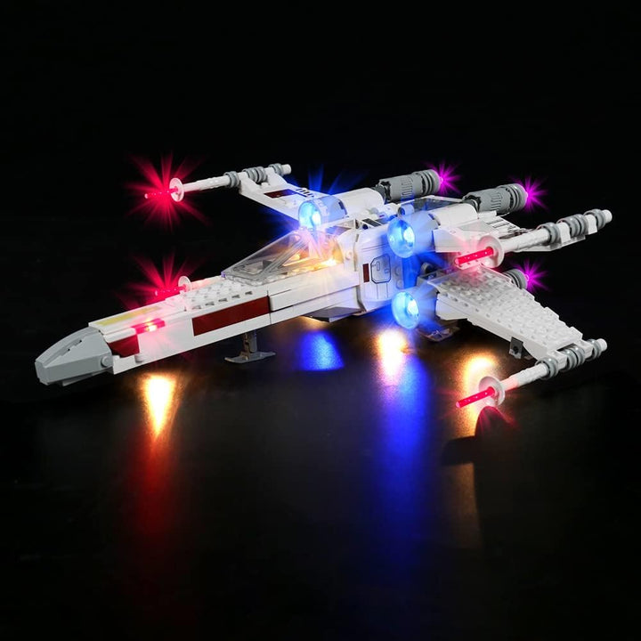 LED Lights Kit for Star Wars Luke Skywalker'S X-Wing Fighter, Lighting Set for Lego 75301 Starfighter, with Remote Control, New 2021(Lights Only)