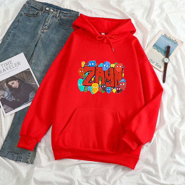 ZAYN Printed Letter Hoodie Q2