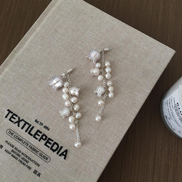 Trendy Niche Personality Matte Natural Pearl Earrings - Super Amazing Store