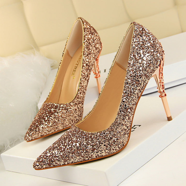 Glitter Base High Heels - Super Amazing Store