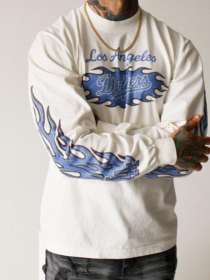 Off White - Blue Flame Long Sleeve ABLISS