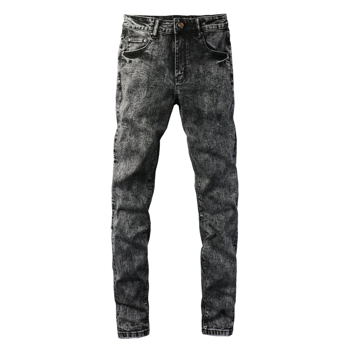 Men's Retro Fried Sand Craft Smoky Gray Stretch Slim Fit Skinny Jeans Super Amazing Store