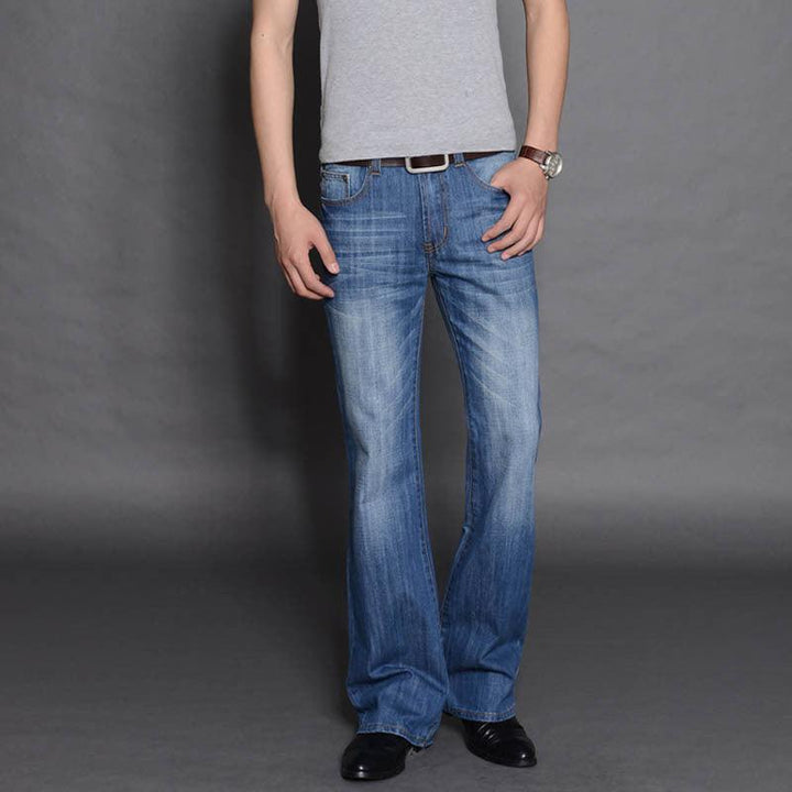 Men's Flared Long Loose Fit Jeans - Super Amazing Store