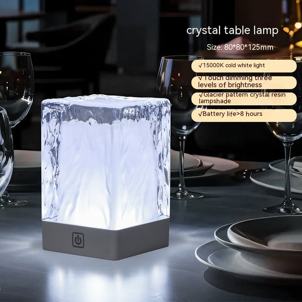 Crystal Lamp  Night Light Touch Home Decor Q2