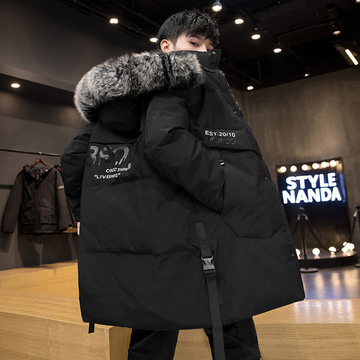 Down Jacket Long Thickened Warm Coat For Men Q2