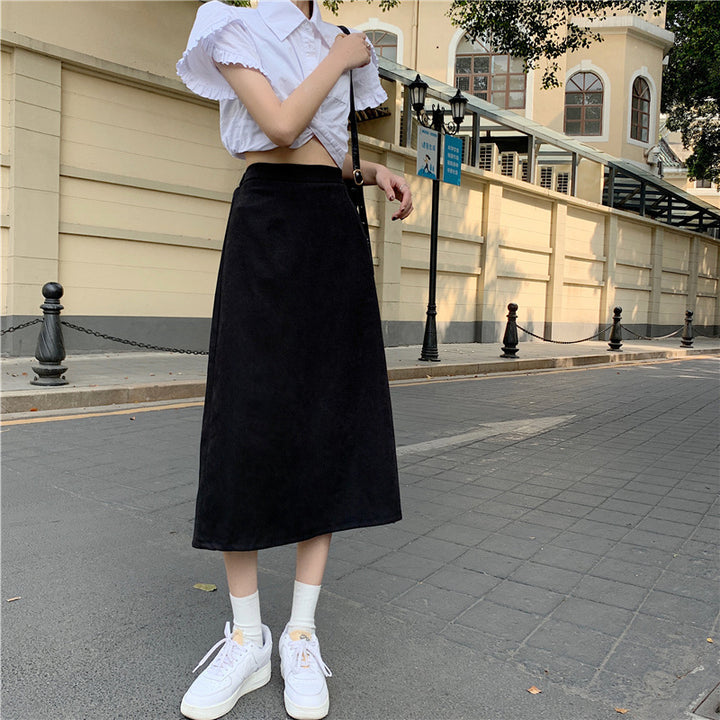 Hong Kong Style Fashion Skirt Summer New High Waist Look Taller - Super Amazing Store