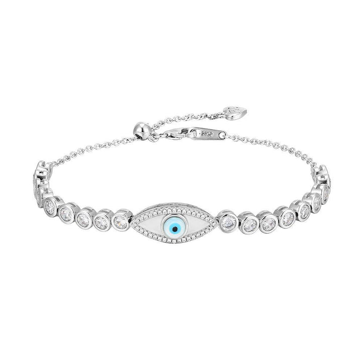 Devil's Eye Bracelet S925 Sterling Silver Bracelet With Zircon Ornaments - Super Amazing Store