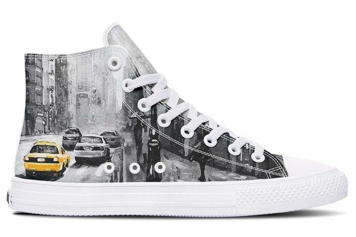 Printed Couple High-top Canvas Shoes - Super Amazing Store