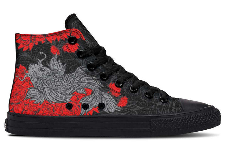 Printed Couple High-top Canvas Shoes - Super Amazing Store