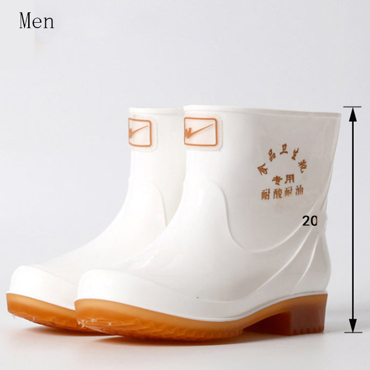 Short White Rain Boots For Men and Women- Super Amazing Store