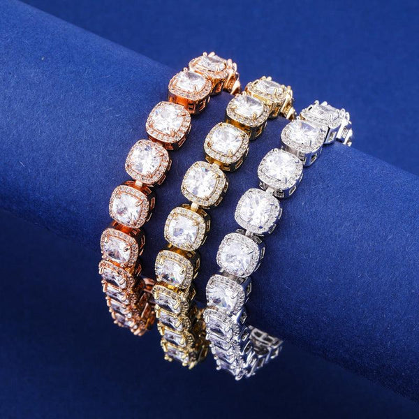 Hip-hop square zircon trendy bracelet - Super Amazing Store