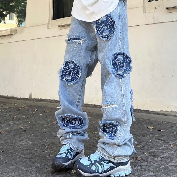 American Retro Washed Ripped Jeans For Men-Super Amazing Store