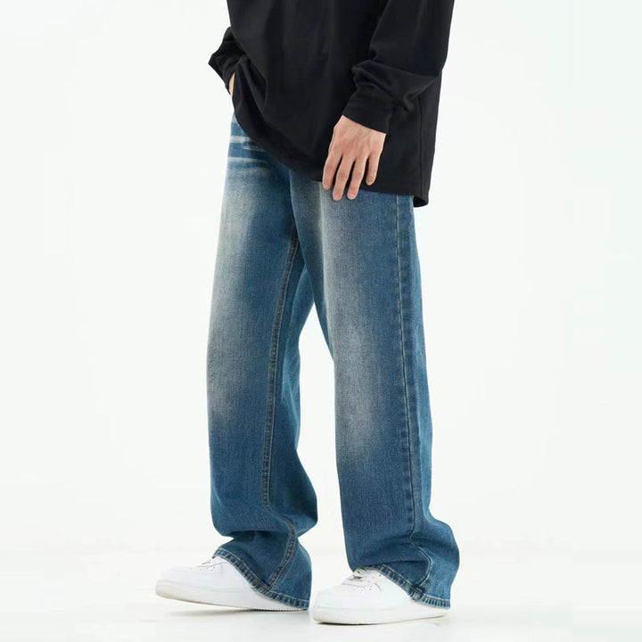 Loose Oversize Straight Washed Jeans Q2