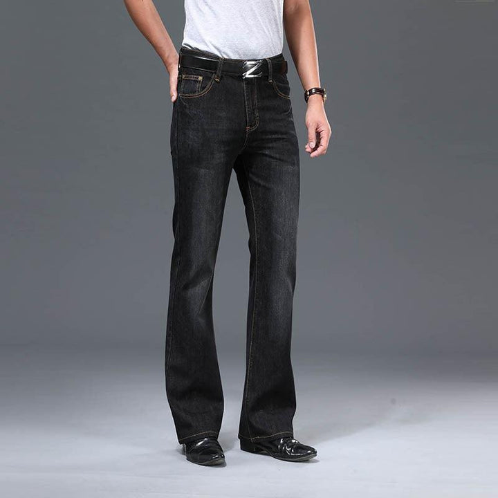 Men's Flared Long Loose Fit Jeans - Super Amazing Store