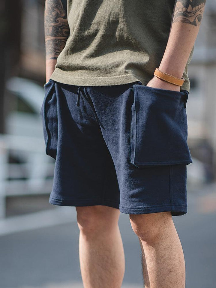 Summer New Army Pants Knitted Sports Five-point Shorts Xia Amei Khaki Loose Casual Pants Men - Super Amazing Store