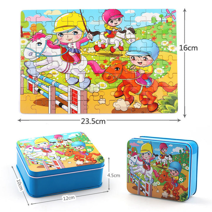 80PCS wooden educational toys kids training jigsaw puzzle Super Amazing Store