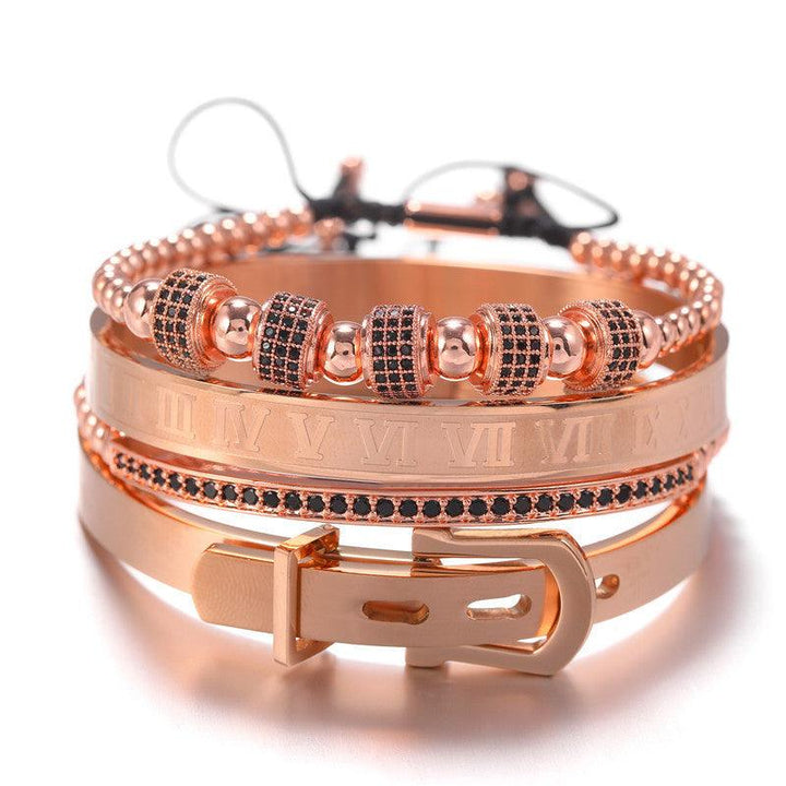 Micro-inlaid zircon bracelet Punk bracelet - Super Amazing Store