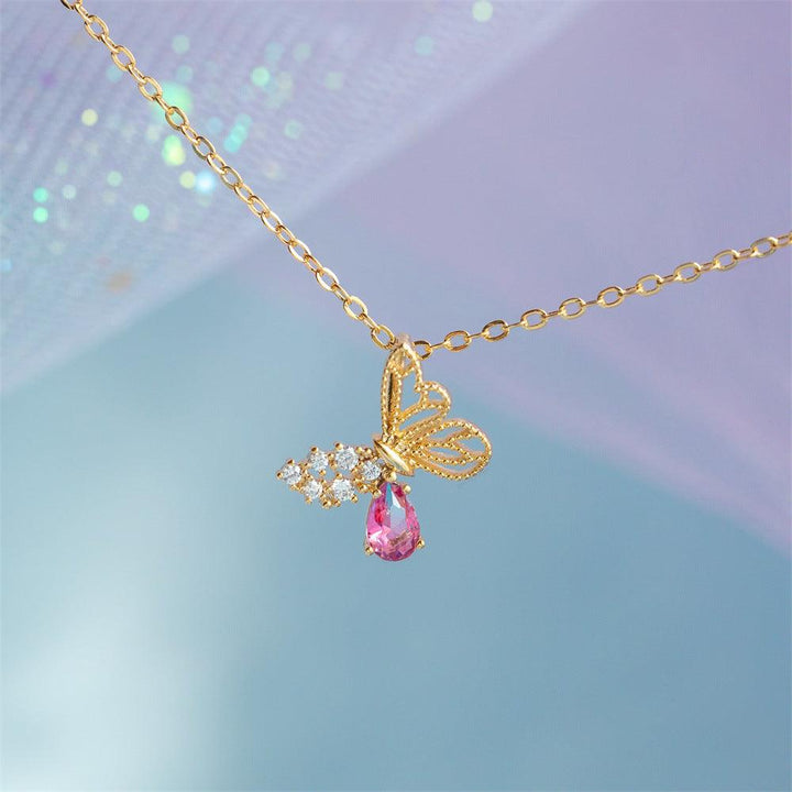 Women's Hollow Zircon Butterfly Necklace - Super Amazing Store