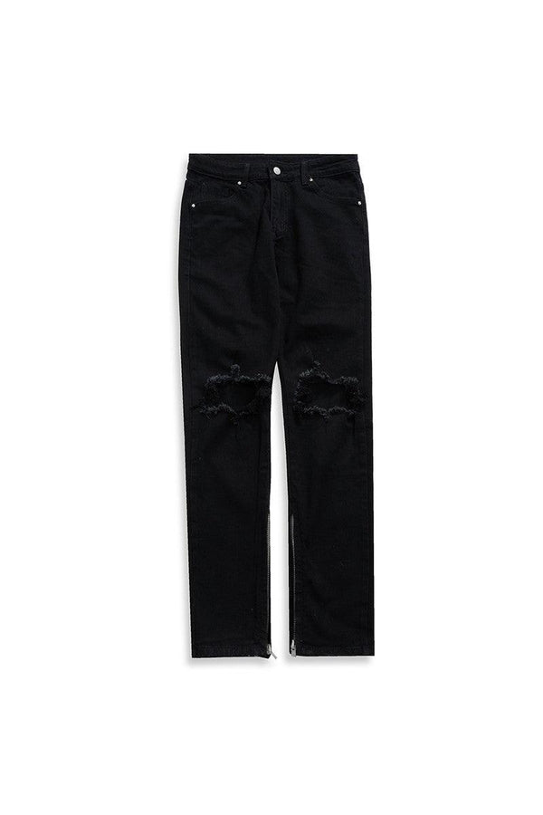 Zipper trousers high street jeans trend - Super Amazing Store