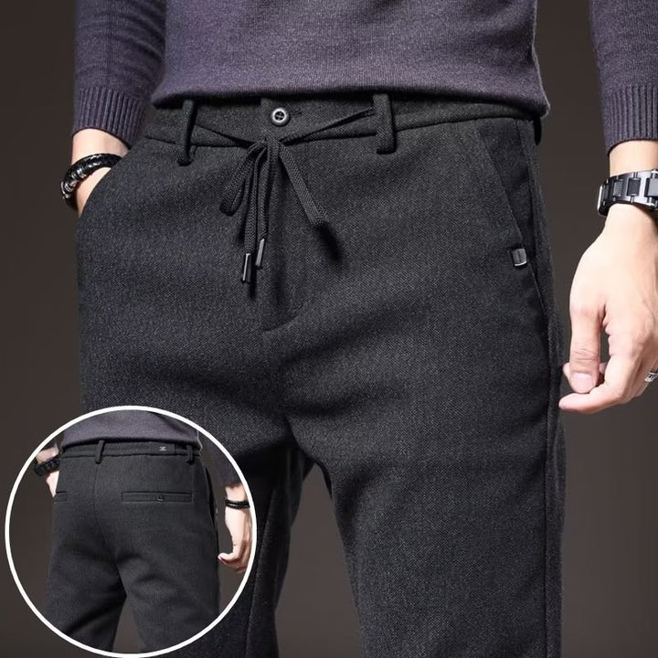 Casual Trousers Men's Loose-fitting Sanding Straight Pants-Super Amazing Store