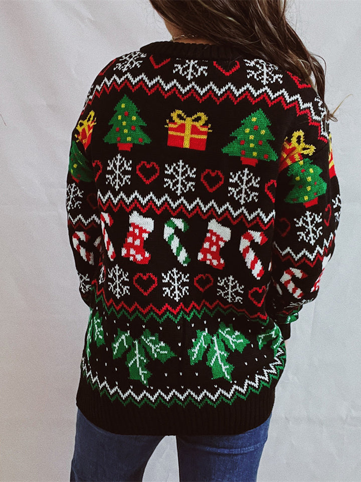 Christmas Element Sweater Trendsi