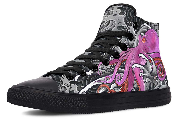 Printed Couple High-top Canvas Shoes - Super Amazing Store