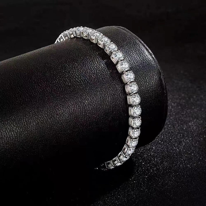 Silver High Carbon Diamond Bracelet Men And Women 5mm - Super Amazing Store