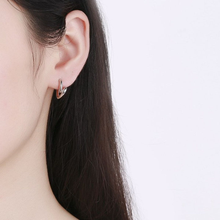 Alloy Irregular Heart Earrings Trendsi