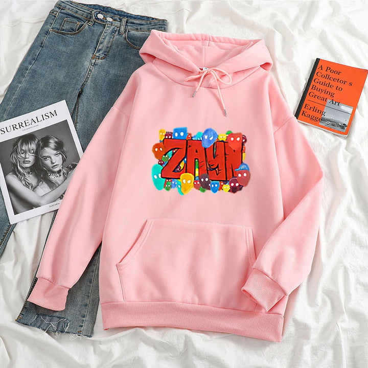 ZAYN Printed Letter Hoodie Q2