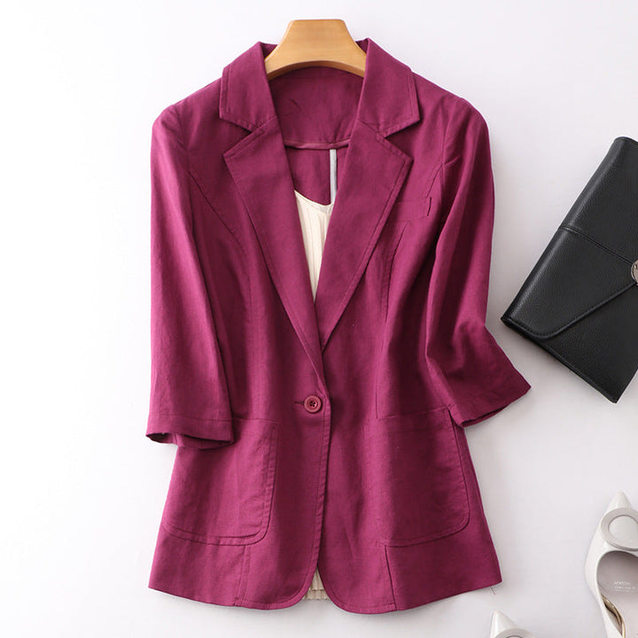 Lightly Mature Cotton And Linen Suit Women Super Amazing Store