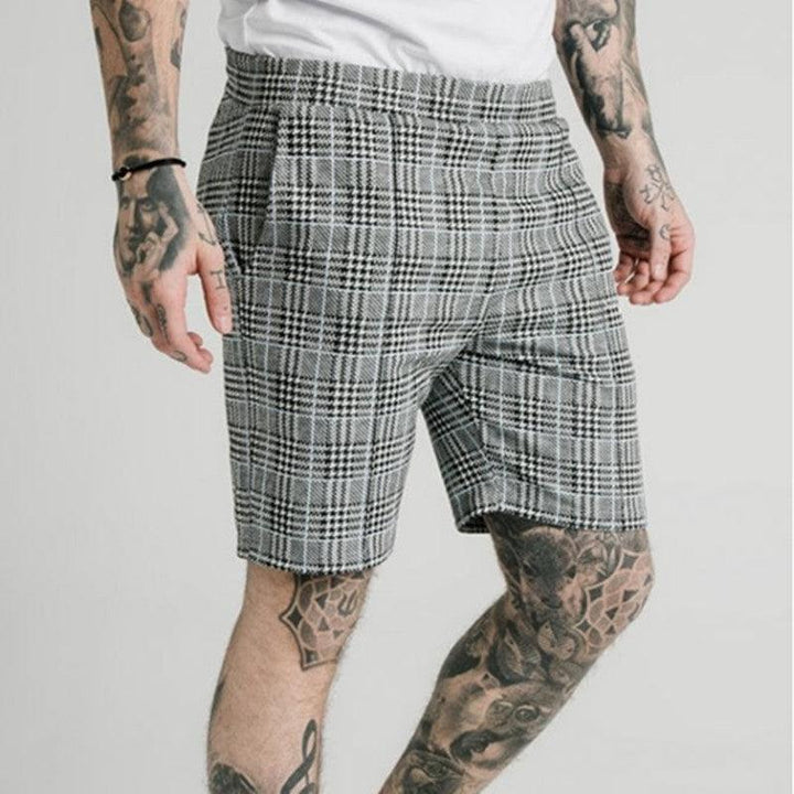 Summer Striped Casual Shorts Straight Leg Cropped Pants Men - Super Amazing Store