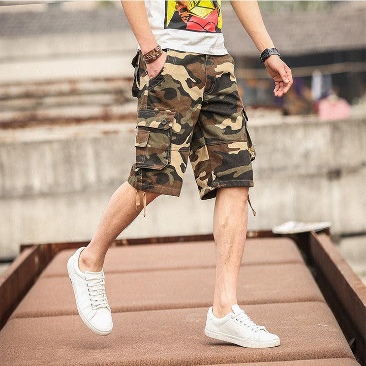 Shorts Summer Men Multi-Pocket Pants Shorts Men's Casual Loose Men's Pants - Super Amazing Store