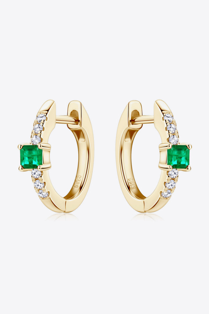 Lab-Grown Emerald Earrings Trendsi