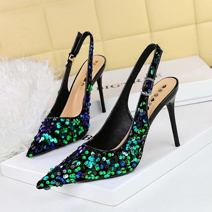 High Heels Women's Shallow Mouth Pointed-toe Hollowed-Super Amazing Store