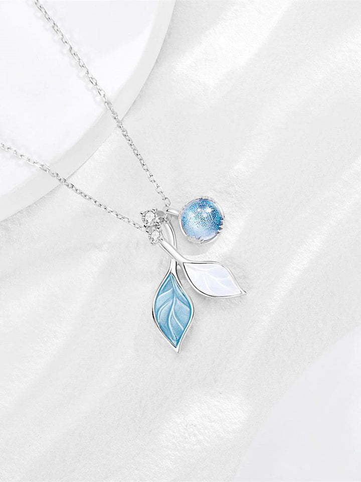 Leaf Necklace Women's Sterling Silver Light Luxury Niche Design - Super Amazing Store