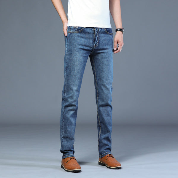 Straight slim-fit stretch jeans Q2