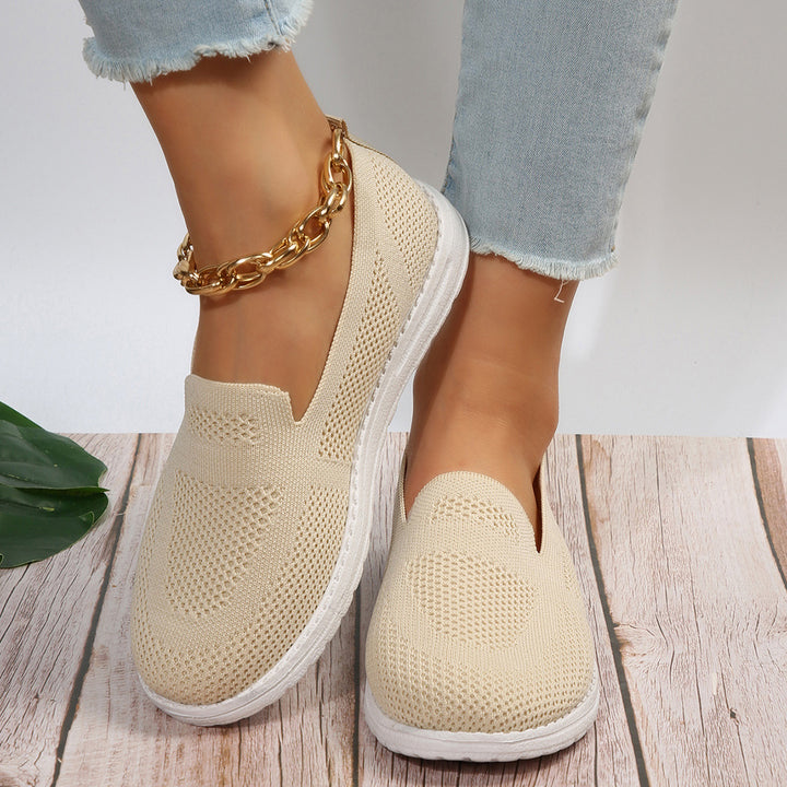 Women's Mesh Shoes Breathable Slip On Lazy Shoes Loafers Q2