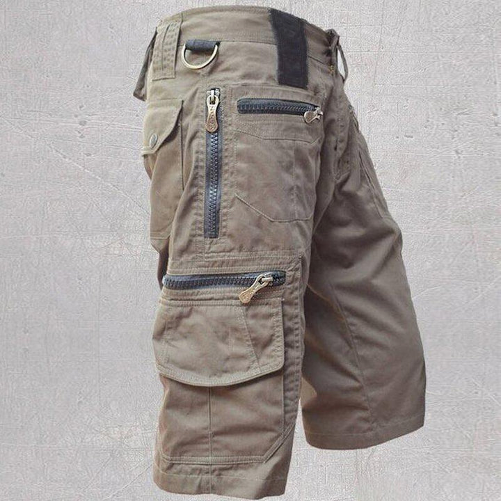 Loose Straight Summer Plus Size Trend Casual Multi-bag Pure Cotton Workwear Shorts Men - Super Amazing Store