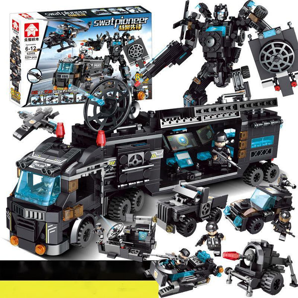Military 8 City SWAT Children's Puzzle Assembled Building Block Toys Super Amazing Store