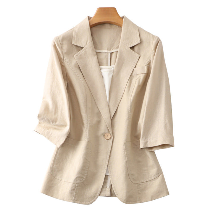 Lightly Mature Cotton And Linen Suit Women Super Amazing Store