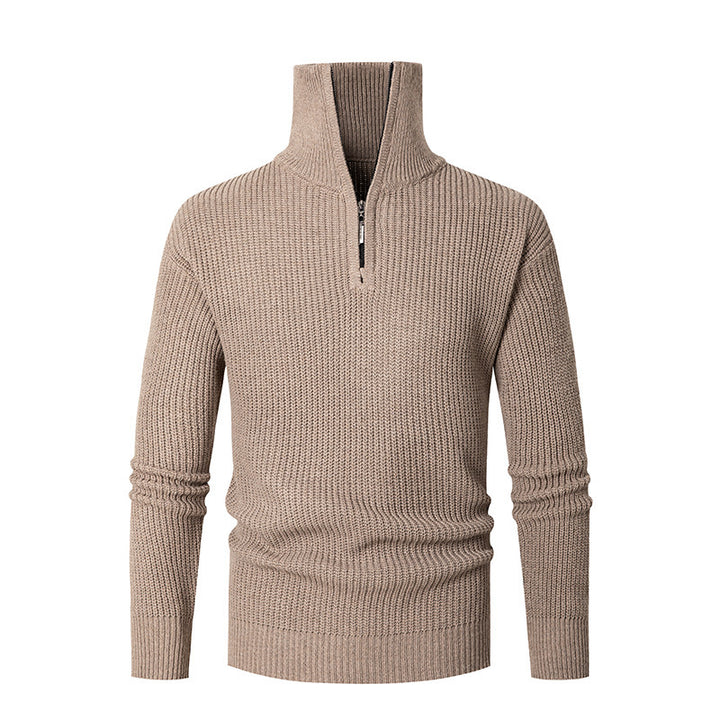 Fall Winter Men Thermal Slim Fit Base Sweater Shirts Leisure Q2