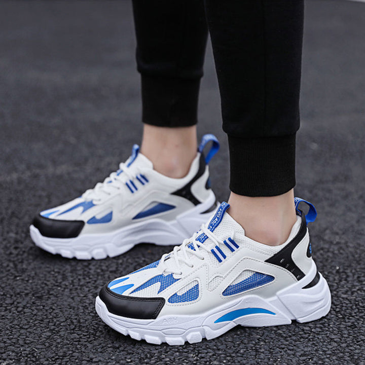 White Sneakers Men Non Slip Walking Running Shoes Sports - Super Amazing Store