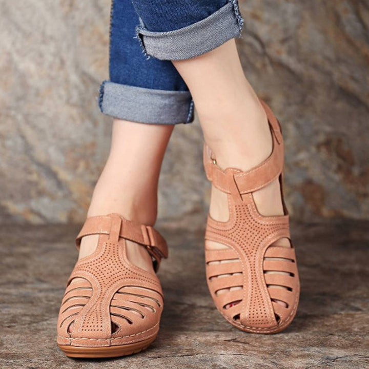 Retro Sandals Round Toe Wedge Sandals - Super Amazing Store